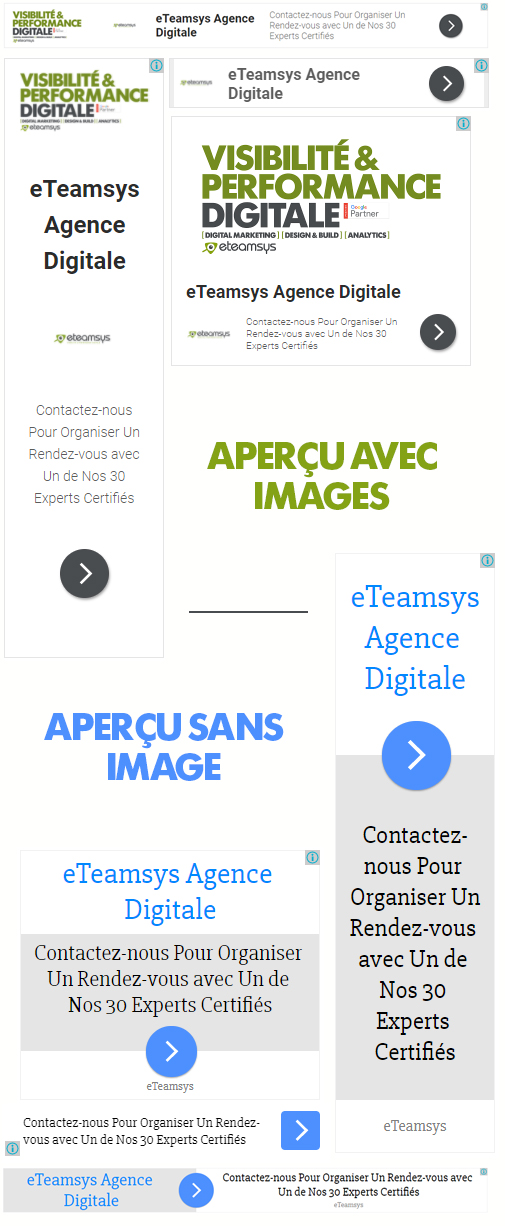 Exemples de bannières responsive