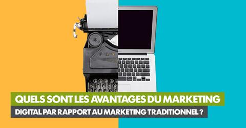 Illustration d'un article sur les avantages du marketing digital. 