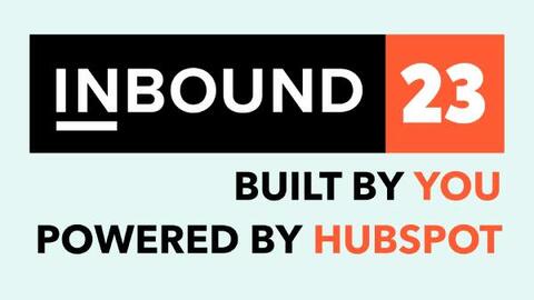 Logo de l'inbound 2023, organisé par Hubspot.